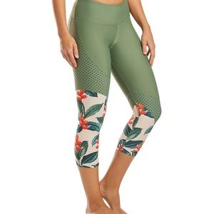 Body Glove Sweet Escape Capri Leggings in Cactus